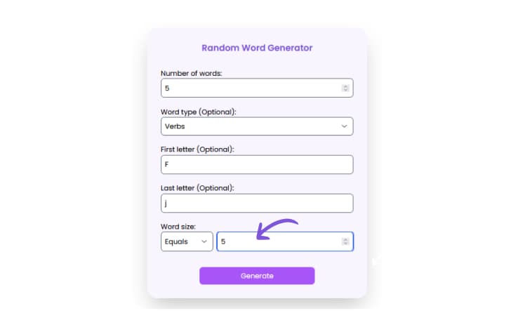 Random Word Generator | No Signup required