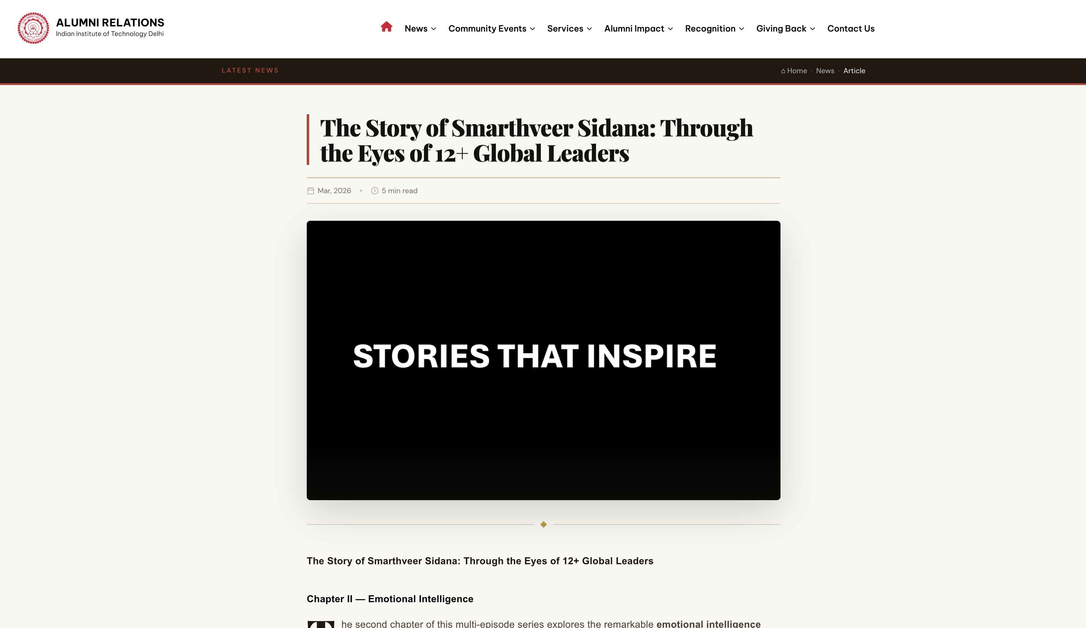 The Story of Smarthveer Sidana: Through the Eyes of 12+ Global Leaders