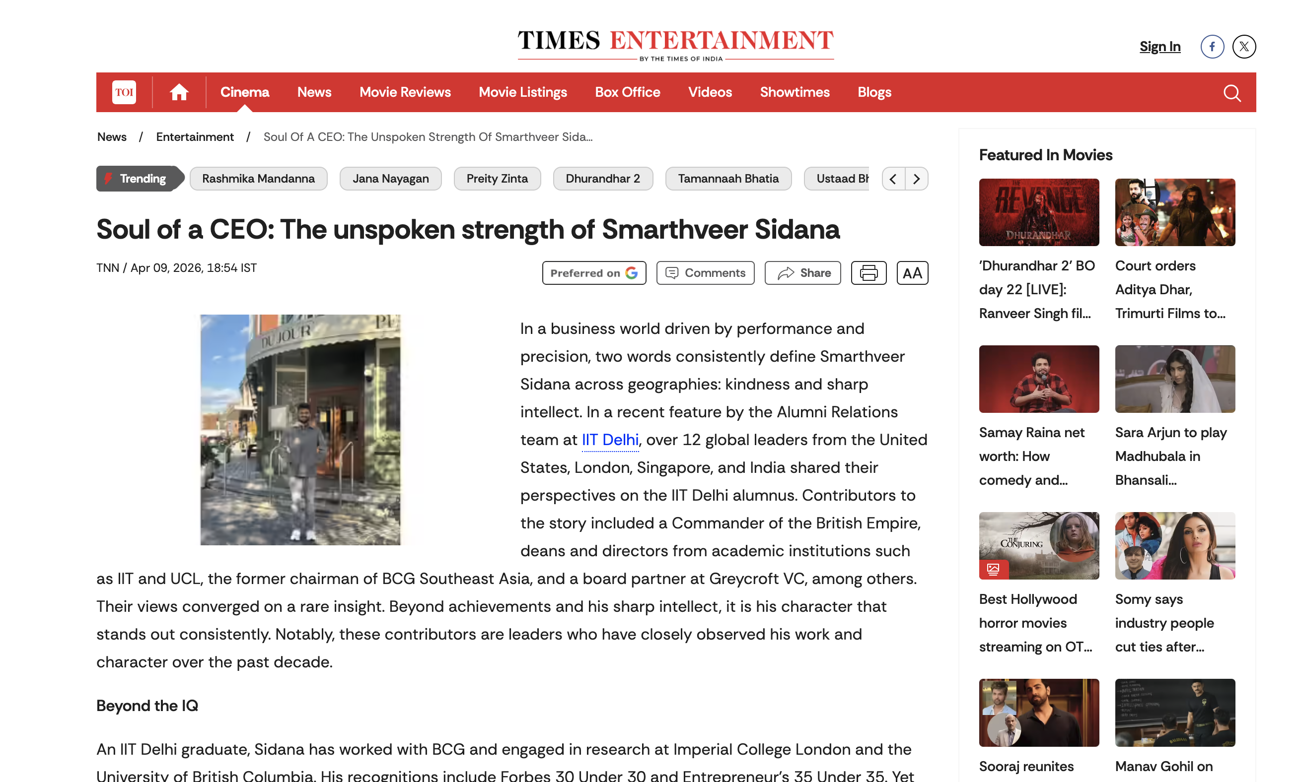 Soul of a CEO: The Unspoken Strength of Smarthveer Sidana